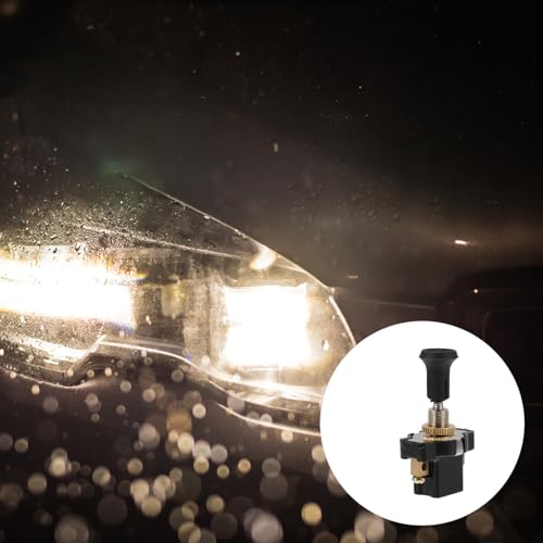 CLISPEED Interruptor De Luz Push Pull 12V/24V Interruptor De Luz Principal Do Carro Interruptor Univ