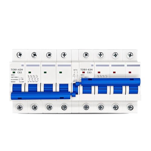 4P + MTS AC �f���A���d�� �蓮�ؑփX�C�b�` �T�[�L�b�g�u���[�J�[ MCB 50Hz/60Hz 63A(63A)