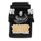 ibasenice Vintage Retro Typewriter Figurine Resin Desktop Decor Photography Prop Home Office Accent
