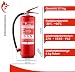 FireLoq 2X 6kg Pulver Feuerlöscher für Brandklasse ABC mit 9 LE Dauerdruck inkl. Prüfnachweis,Wandhalter und Manometer