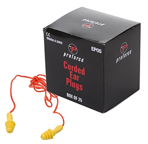 25 x paia box Proforce EP05 riutilizzabili tappi per le orecchie morbido silicone Protezione...
