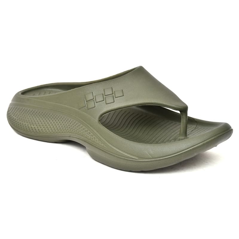 Image of HEALTH FIT Super Soft Ortho Care Bounce Back|Anti-Skid & Comfortable Stylish Light weight |Waterproof Slipper for Daily Use| Flexiable for Men's HF11 Light Grey