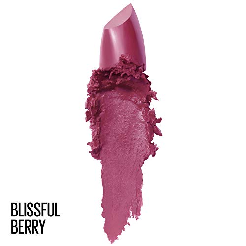 Maybelline Color Sensational Lipstick, Lip Makeup, Cream Finish, Hydrating Lipstick, Nude, Pink, Red, Plum Lip Color, Blissful Berry, 0.15 Oz; (Packaging May Vary) #TOP1