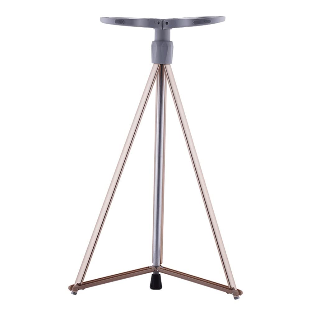 JWW Bastón con Asiento Plegable Silla Muletas Taburete, Muletas para Caminar Portátil con Estable Base De Trípode Patas, Ligero (Color : Gold)