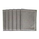 Placemats Set of 6 for Dining Table, Cloth Placemats with Embroidery, Table Mats for Dining Table 12