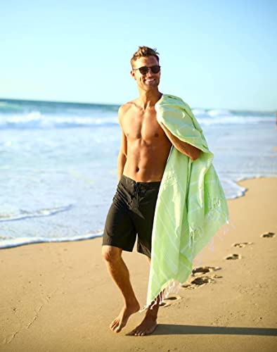 LeStoff Turkish Hammam Towel, 100% organic cotton, 95 x 180 cm, Pre-washed, Absorbent, Quick-drying, Lightweight - Image 4