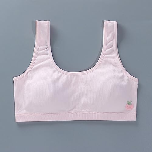 Ztexkee Sutiã esportivo para meninas, 4 peças, sutiã de treinamento para meninas, sutiã de algodão s