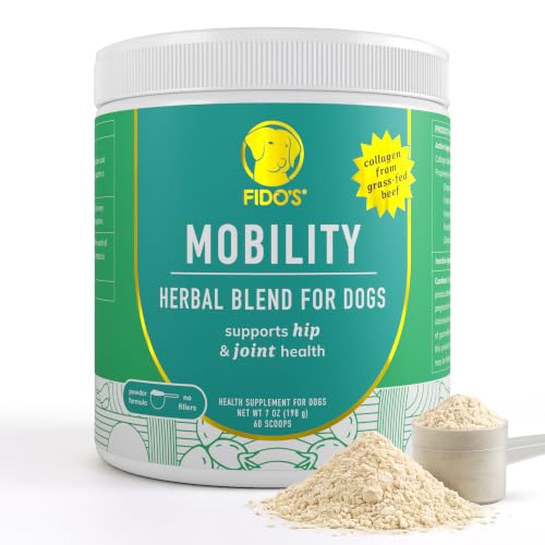 Fido’s Dog Hip and Joint Supplement with Grass-Fed Collagen & Organic Herbs