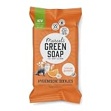 Marcel's Green Soap - Hygienetücher Orange & Jasmin - Mikroplastikfreie Formel - Vegan - 60 Tücher