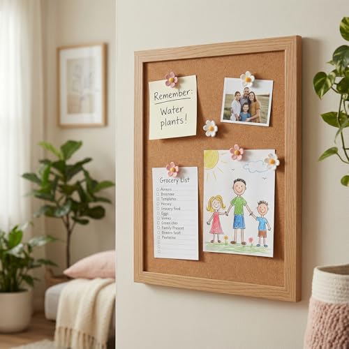 40 Stück Pinnadeln Blumen, Reißzwecken Heftzwecken mit Aufbewahrungsbox Dekorative Stecknadeln Reißnägel für Fotos Korkplatte Pinnwand