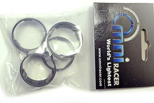 Omni Racer Worlds Lightest Bicyle Carbon Headet Spacers Set 1-1/8" 2,3,5,10,15,20Mm Matte #TOP3