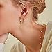 Jstyle 3 Pairs Stainless Steel Hoop Earrings for Women Huggie 15MM