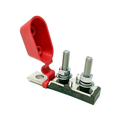 Bay Marine Supply – MRBF Terminal Fuse Block (Fuse Not Included) - Dual Studs - Compact Mount for Marine Rated Battery Fuse Cover