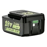 Batteria di ricambio DREAMDASH da 18 V, 2,5 Ah