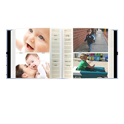 Pioneer Photo Albums Embroidered 200 Pocket Frame Fabric Cover Photo Album, Baby Blue, 8.5 x 9.25 inches - Image 3