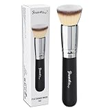 Bueart Design ULTRA SOFT DENSE LUXE bristle Flat Top Buffing Foundation makeup Brush Premium Quality
