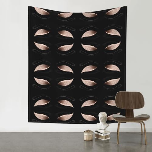 Tapisseries motif cils tentures murales decoratives interieur exterieur