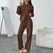 ZGHQHCDRH Womens Sweat Suits 2 Piece Set Hoodie and Sweatpants Tracksuits Women Jogging Suits 2 Piece Set Trendy Fall Outfits Lounge Trendy Fall Fashion Coffee M