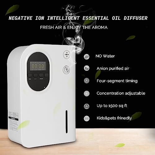 Anion Atomizing Essential Oil Diffuser Pure Oil Diffusers Up to 1,500 Square Feet Smart Fragrance Diffuser with Timer waterless Oil Diffuser - Image 4