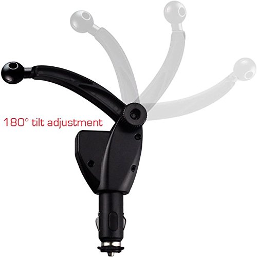 Chargercity Dual Usb Sirius Xm Satellite Radio Car Truck Lighter Socket Mount W/Tilt Adjust & Powerconnect Cable Adapter For Onyx Plus Ezr Ez Lynx Stratus Starmate Xpress (Vehicle Dock Not Included) #TOP7