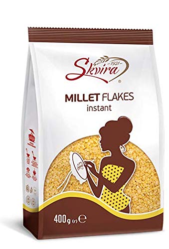 Skvira Millet Flakes Instant Gmo Free No Added Sugar Halal Certificate 400 Gr / 14.12 Oz (6 Pack ) #TOP27