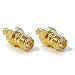 Produktbild com-four® 2X Adapter SMA-Anschluss ohne PIN auf MCX-Anschluss mit PIN, Stecker auf Buchse