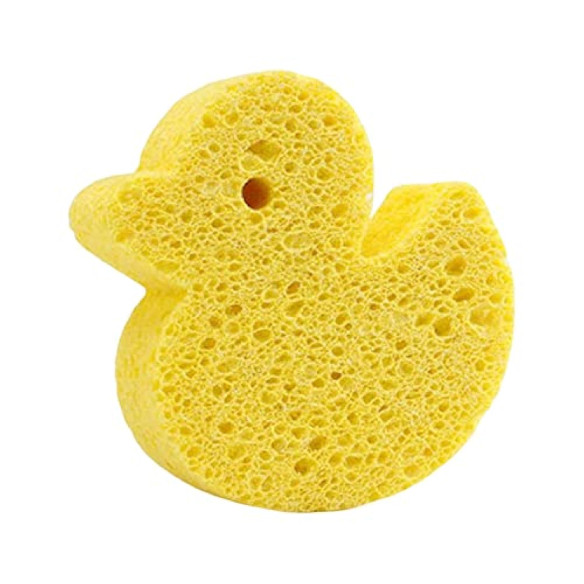 Set of 4 Cute Bathing Sponges for Children, Body Scrubber