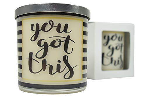 You Got This Candle - Natural Soy Candle, 12 oz Glass Soy Candles, Gift Idea, Message Candle, Candles Handmade, Inspirational Candle