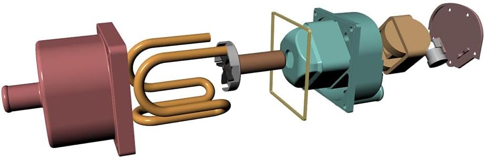 Titan-P1 1000W 110V Engine Block Heater with Built-in Water Pump and Double Thermostat – Coolant Heater for ATV, UTV, Small Cars