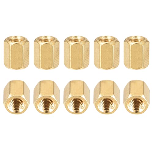 Écrous d'espacement hexagonaux M3 x 7 mm DTGN en laiton femelle pour machine