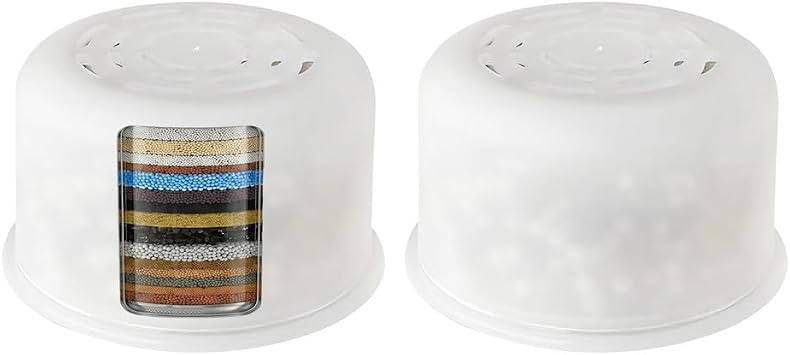 2-Pack Replacement Shower Filter Cartridge Compatible with Canopy Handheld and Fixed Filtered Showerhead,Water Softener Filter for Hard Water Reduce Chlorine and Harmful Substances