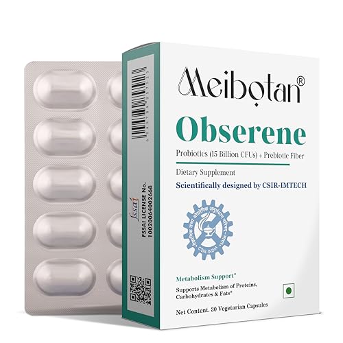 Image of Obserene Probiotics Supports Metabolism Supplements Scientifically Designed by CSIR-IMTECH Supports Healthy Metabolism- 30 Veg Capsule (Pack of 3x10) Men & Women