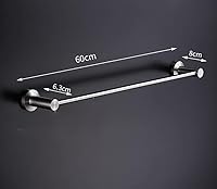 Vista 2 de Estante organizador de utensilios de cocina de acero inoxidable de alta calidad con ganchos móviles para olla de sartén, montaje en pared