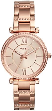 Fossil Casual Ladies Wrist Watch, Rose 