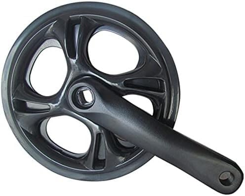 Zxdgsdrdtw Svart Crankset 42T Bike Single Speed Chain Wheel Square Hole