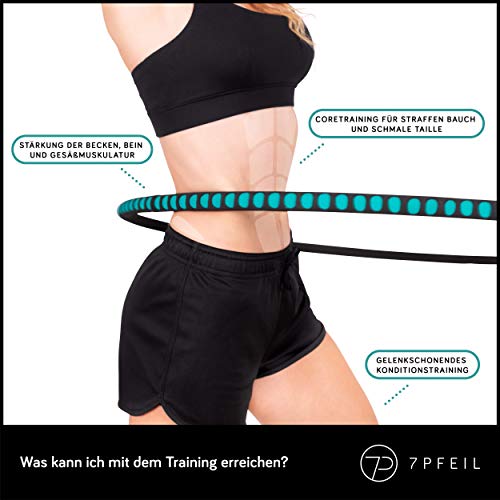 Hula-Hoop-Reifen 7PFEIL für Erwachsene Edelstahl und Schaumstoff