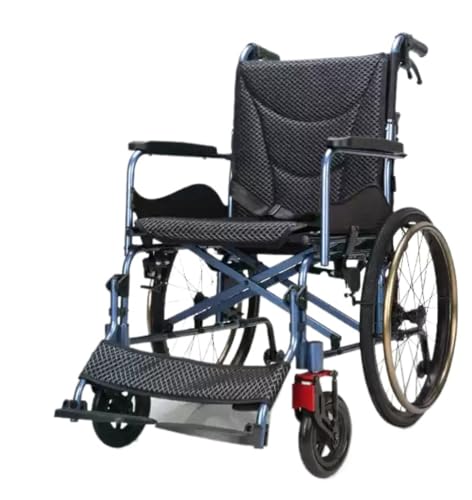 車椅子 軽量 折り畳み車いす 車イス ブレーキ ノーパンクタイヤ 車いす 豪華キャスターチェア サスペンション衝撃吸収 介護用品 プレゼント 折りたたみ 自走用車いす (A)