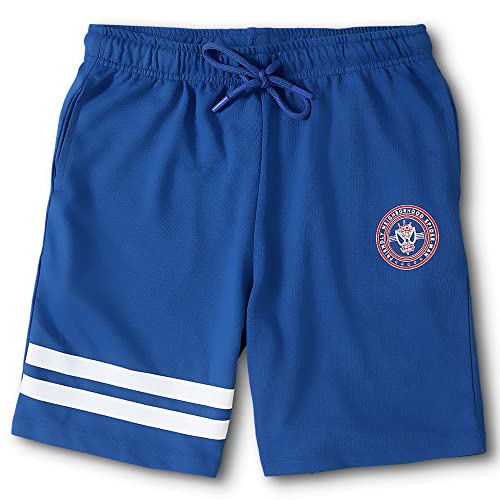 Image of Kidsville Spiderman Printed Regular Fit Blue Ploycotton Boy's Shorts