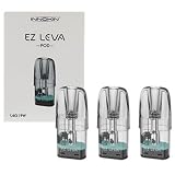 For Innokin EZ LEVA Pod 2,5 ml 1,6 Ω [9 10 W] Réservoir Remplissage latéral Cartouche Compatible avec le Kit EZ LEVA/Kit Ez Leva Pod System Vape Pen   3 pièces/paquet   No Nicotine