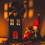10szt Miniaturowe Lampki LED, Mini Mały Światło z Dołączoną Baterią Micro Reflektor Świateł do Dekoracji Przyjęcia DIY Paper Lantern Akcesoria do Domku dla Lalek (Ciepła Biel, Zimna Biel)