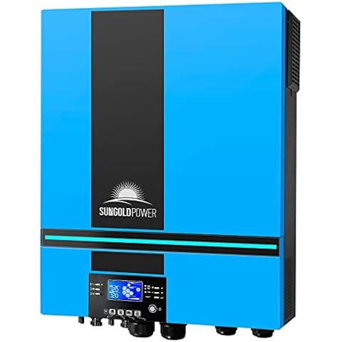 SUNGOLDPOWER UL1741 Certified 6500W DC 48V Solar Inverter Charger with WiFi AC Output 120V Built in MPPT Max 120A Solar Charger SP6548 Parallel Power Inverter Cover