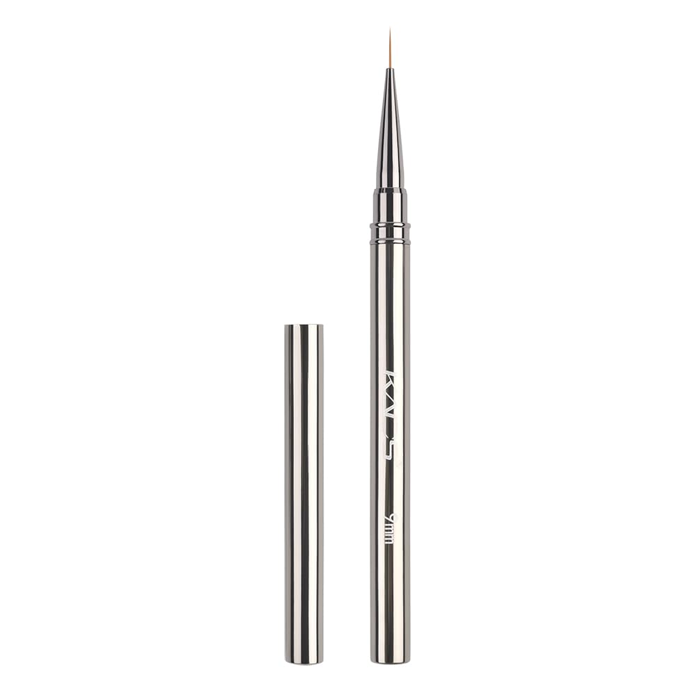 KADS Fine Liner Nail Brush Metal Handle Nail Painting Design Brush Drawing Pen 6mm 9mm 12mm 15mm 18mm (12mm)