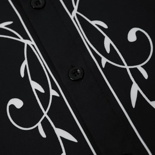 Western Cowboy Shirts for Men Retro Print Western Country Shirt Men Short Sleeve Cowboy Collared Button Down Tops3