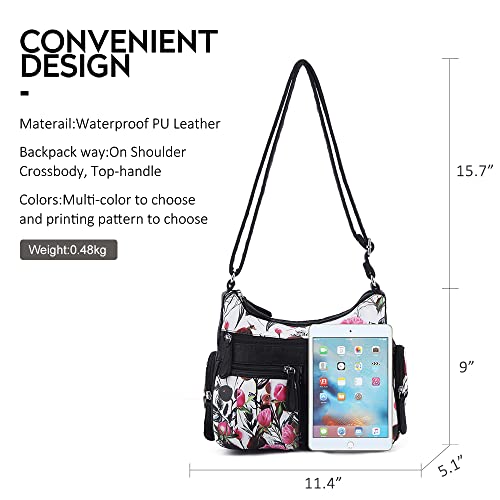 Image of Angel Kiss Crossbody Bags for Women, Ladies Shoulder Handbags and Purses Medium Faux Leather Pocketbooks | Ladies