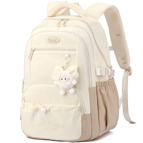 SUNYBLIS Schulrucksack Teenager Mädchen Jungen, Schulrucksack Damen Groß Schulranzen Rucksack mit Vielen Fächern 15.6 Zoll Laptoprucksack Schultasche Wasserdicht Backpack Schule School Bags