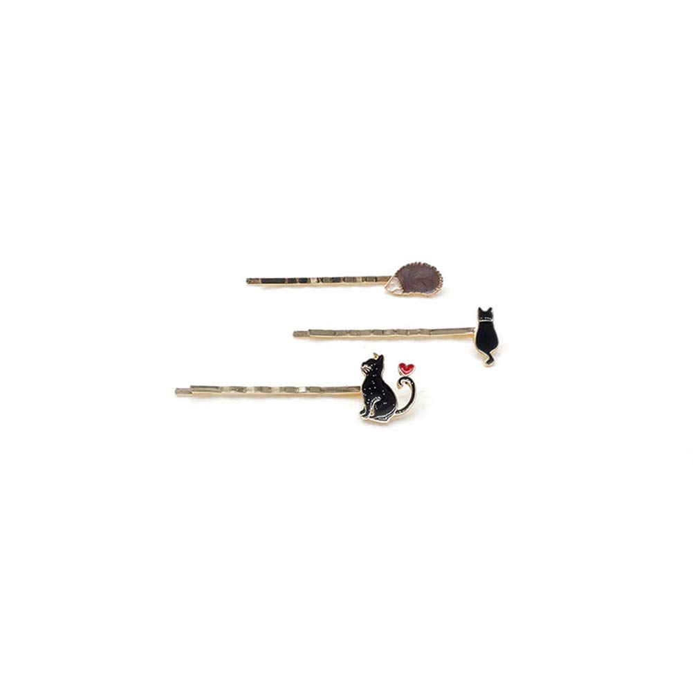 Lurrose 8Pcs Animal Hair Clips Set Cute Cartoon Hair Pins Metal Bobby Pins for Women Accessories Daily Use Party Wedding image 2