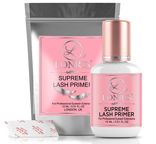 Eyelash Extension Primer - 30% Better Retention - Lonris Cleanser 15 Ml/Protein Oil Remover/Increase Adhesive Bonding Power/Pre-Treatment For Individual Semi-Permanent Extensions Glue Supplies #TOP5
