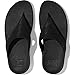 Fitflop Women's Lulu Shimmerlux Toe-post SandalsSandal, All Black, 9 UK