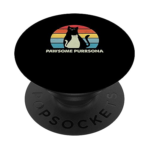 Purrsona - Amante de los gatos, novia, gatito, prometido PopSockets PopGrip Intercambiable
