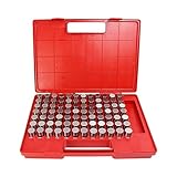 HFS(R) Steel Pin Gauge Set Minus Gages M6 with Plastic Case for Carpenters and Home Improvement 0.833-0.916
